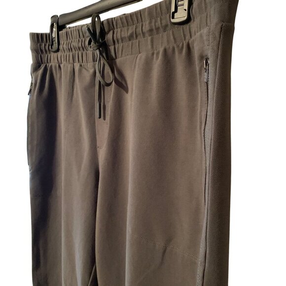 90s Degrees By Reflex Olive Green Joggers Elastic Waist  Zip Pockets  L Gorpcore - Picture 2 of 9